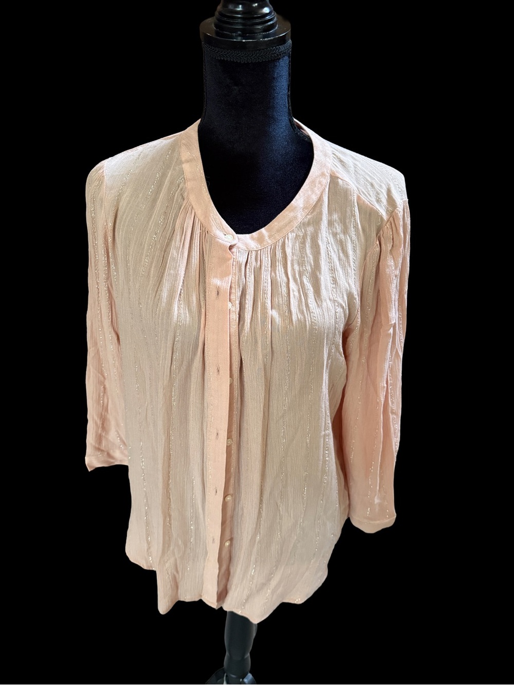Loft Button-Front Blouse - Picture 4 of 8